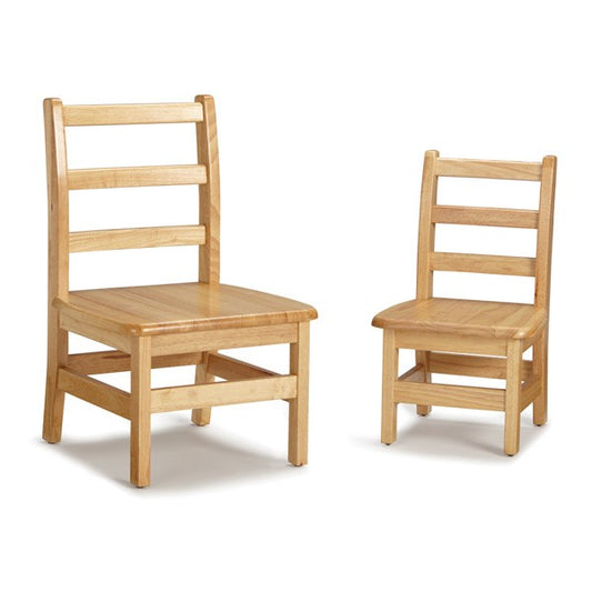 Jonti-Craft Instructor’s Ladderback Chair Pair - 12 Height