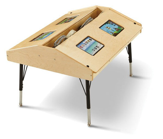 Jonti-Craft Quad Tablet Table - Stationary