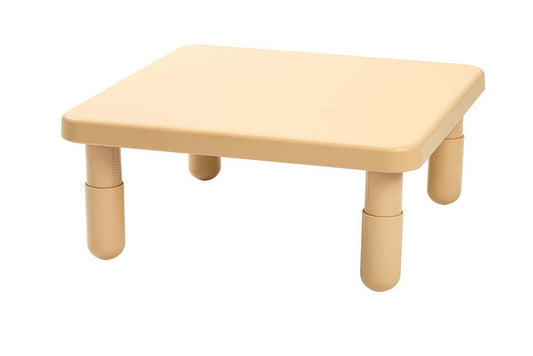 Value Table, 28" Square, 12" inch legs (Natural Tan)