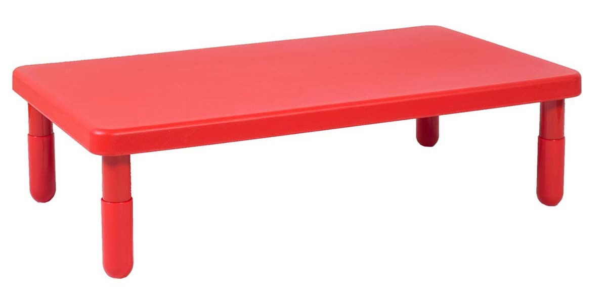 Value Table, 48" x 28" Rectangle, 12" inch leg (Candy Apple Red)