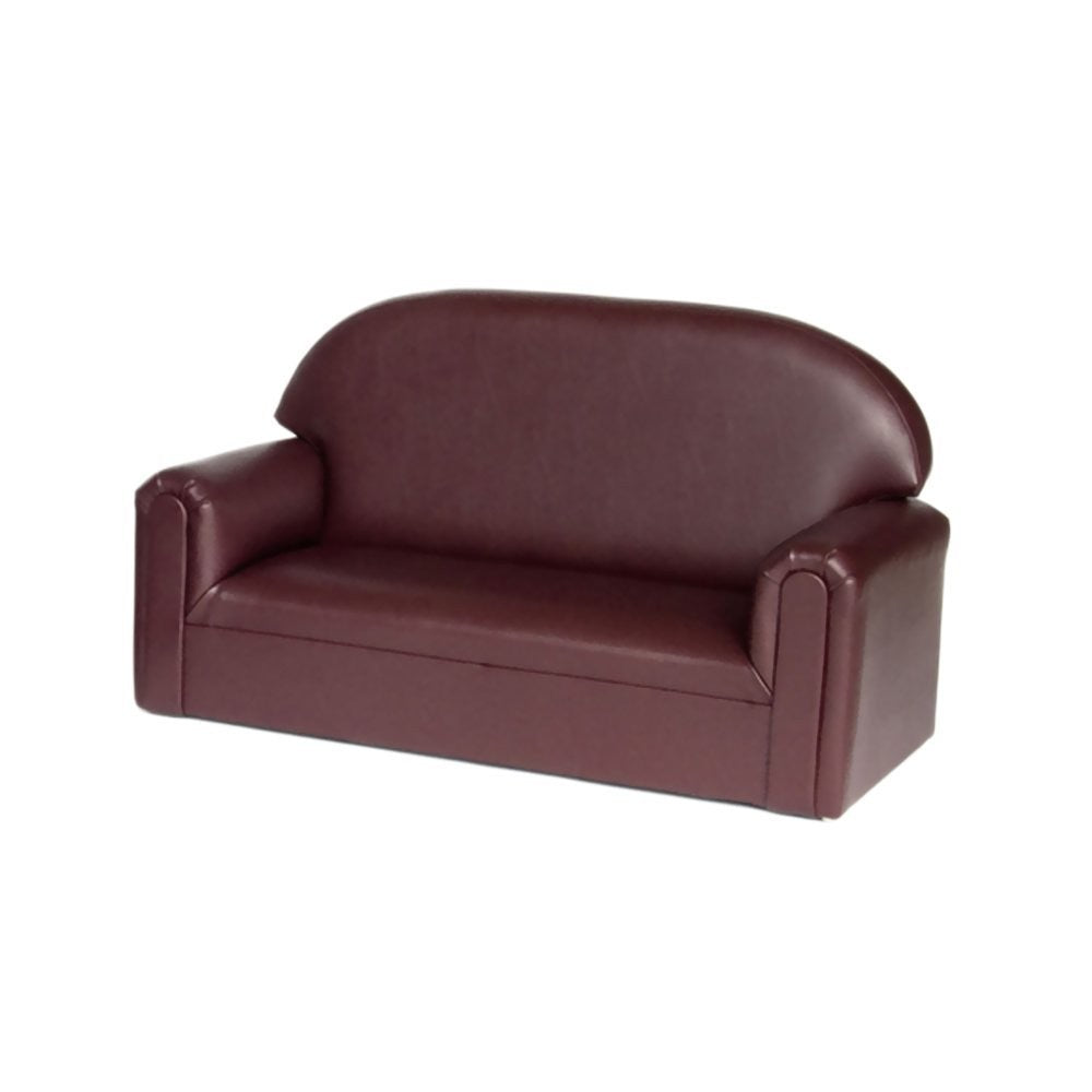 “Just Like Home” Premium Vinyl Sofa (Port Burgundy)