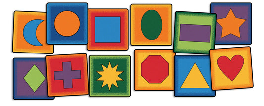 Simple Shapes Seating Kit, Set of 12, 16" Squares