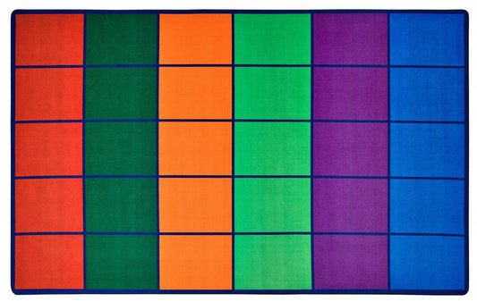 Factory Seconds Colorful Rows Seating Rug 25.5" x 19"