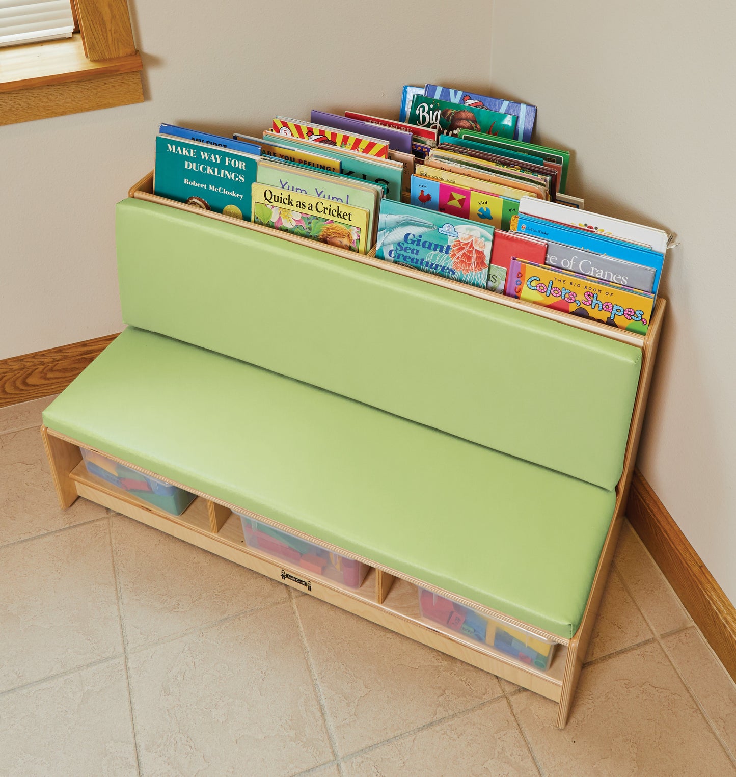 Jonti-Craft Corner Literacy Nook - Key Lime