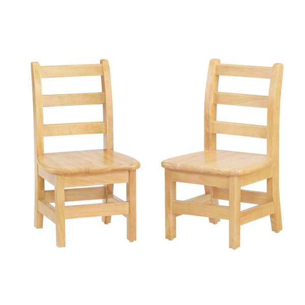 Jonti-Craft KYDZ Ladderback Chair Pair - 8 Height