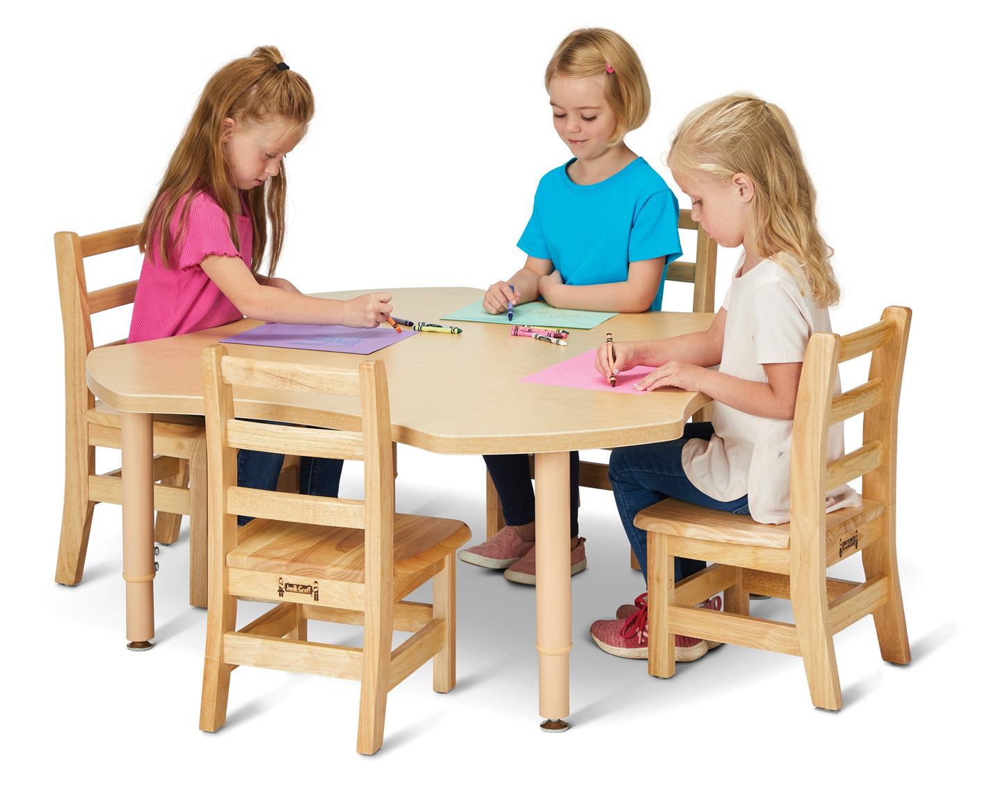 Jonti-Craft Purpose+ Four Leaf Table