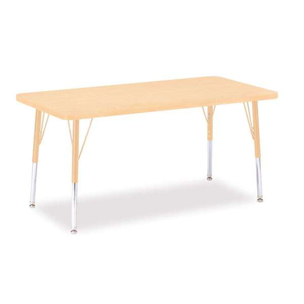 Berries¨ Rectangle Activity Table - 24" X 48", E-height - Maple/Maple/Camel