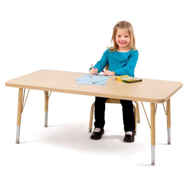 Berries¨ Rectangle Activity Table - 30" X 72", E-height - Maple/Maple/Camel