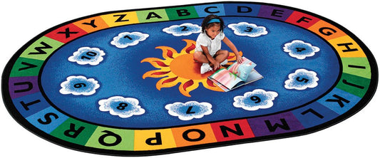 Sunny Day Learn & Play Rug (4'5" x 5'10" Oval)