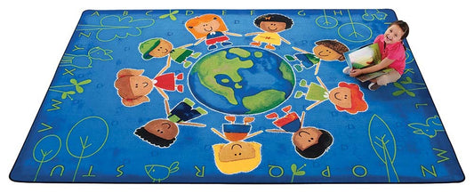 Give the Planet a Hug Rug (6' x 9' Rectangle)