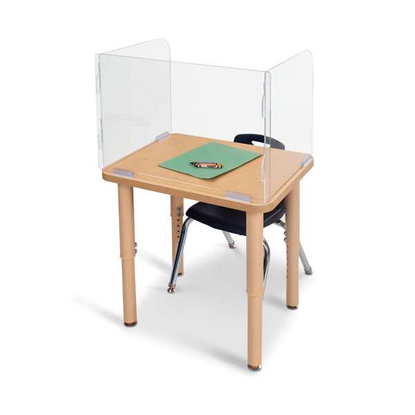 Jonti-Craft See-Thru Student Desktop Shield -16.5 High