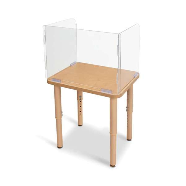 Jonti-Craft See-Thru Student Desktop Shield -16.5 High