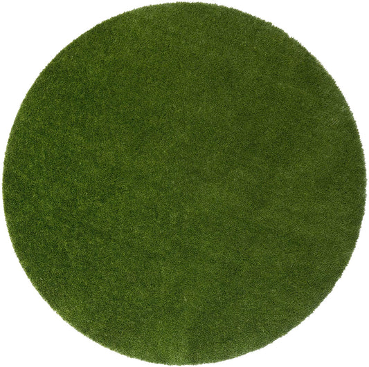 GreenSpace 7'6" Round Premium Grass Textured Area Rug