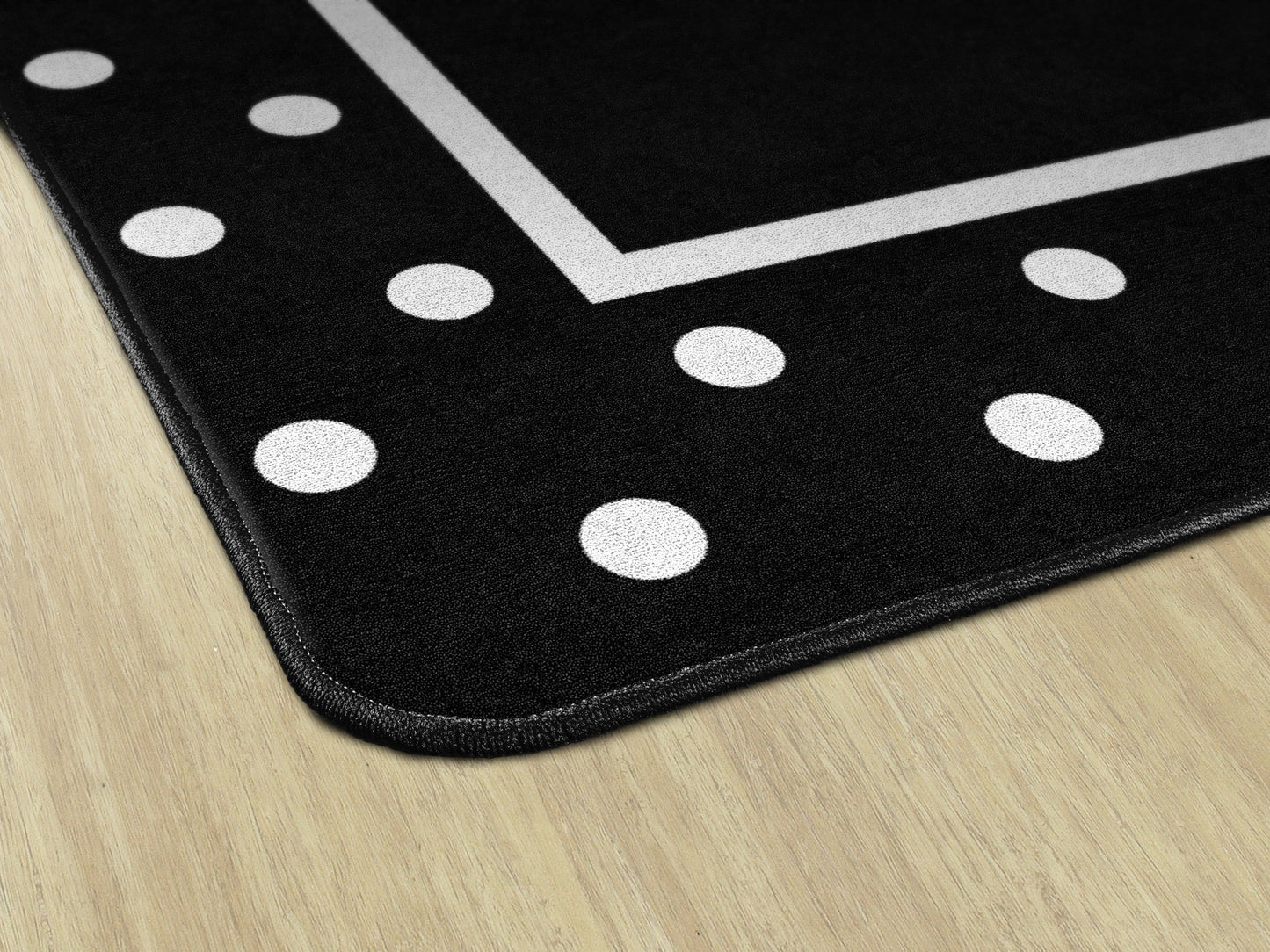 Simply Stylish Tropical Black & White Polka Dot Border