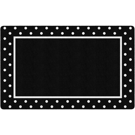 Simply Stylish Tropical Black & White Polka Dot Border
