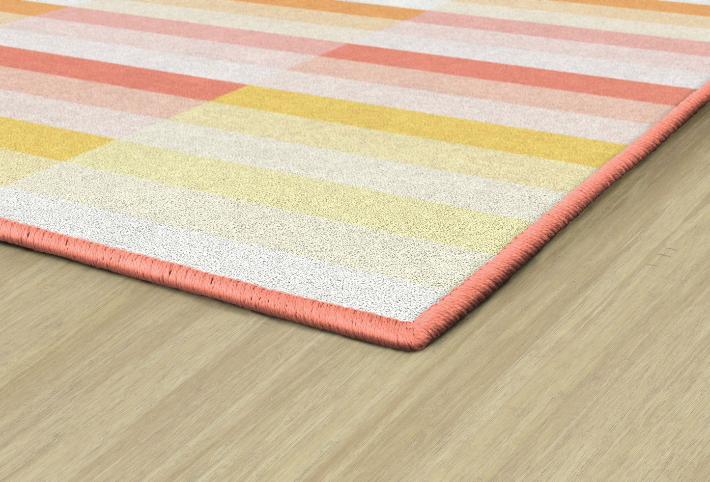 Simply Safari Sunset Contemporary Stripes Rug By Schoolgirl Style