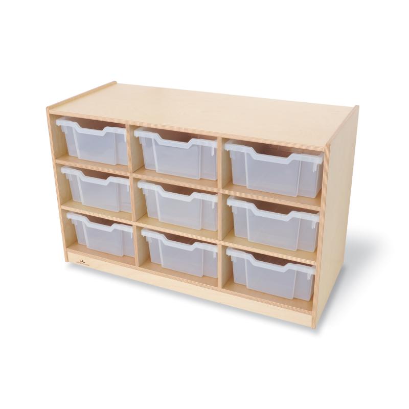 Nine Tray Mobile Storage Cabinet