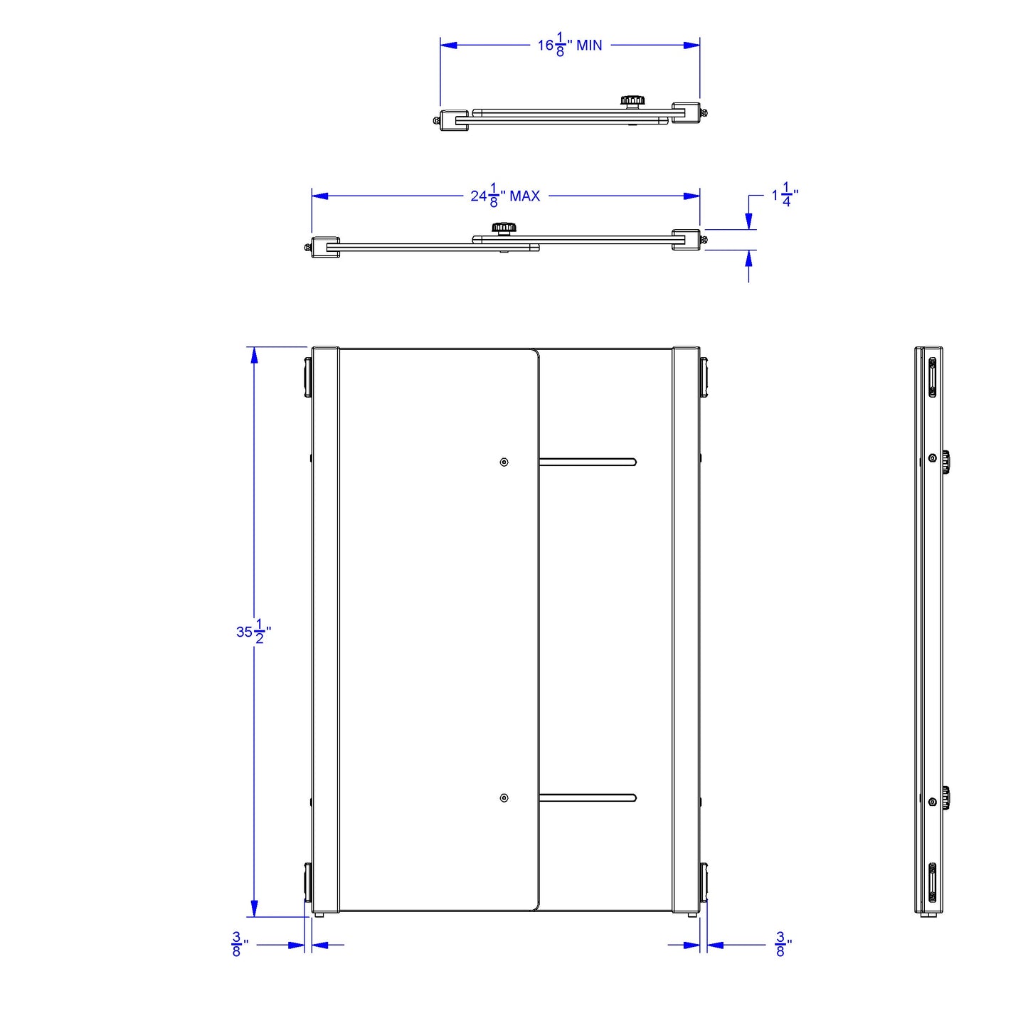 KYDZ Suite Accordion Panel - A-height - 16 To 24 Wide - Plywood