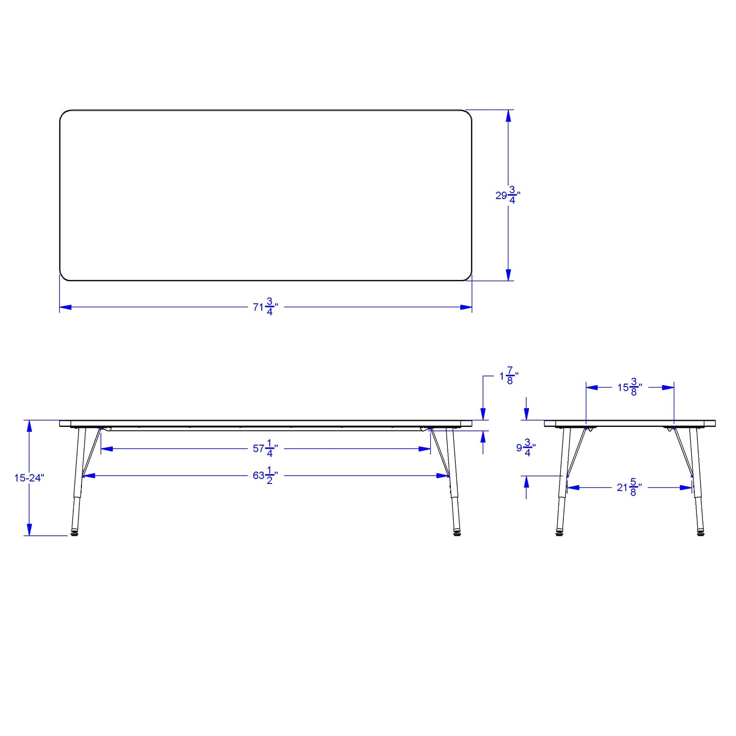 Berries¨ Rectangle Activity Table - 30" X 72", E-height - Maple/Maple/Camel