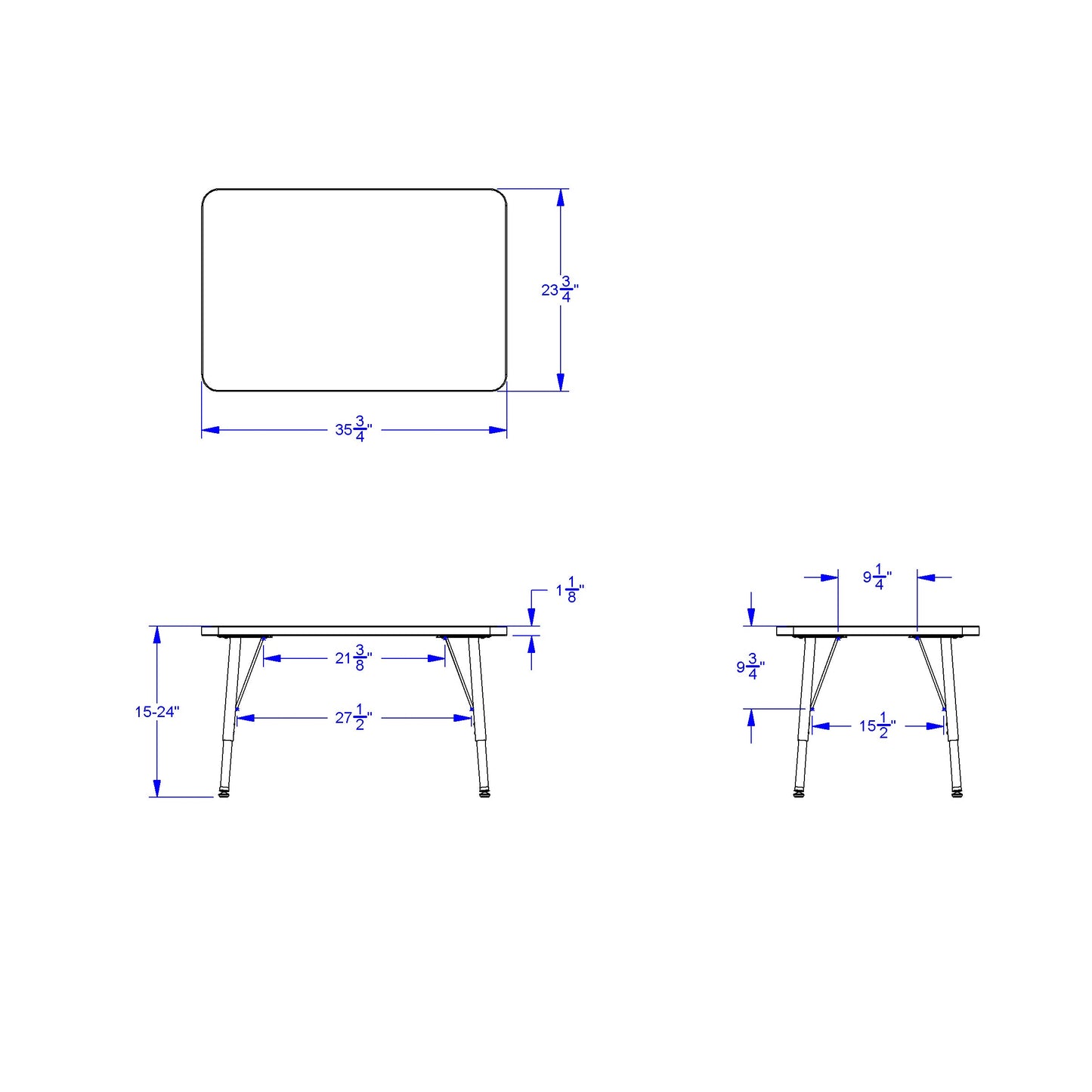 Berries Rectangle Activity Table - 24" X 36", E-height