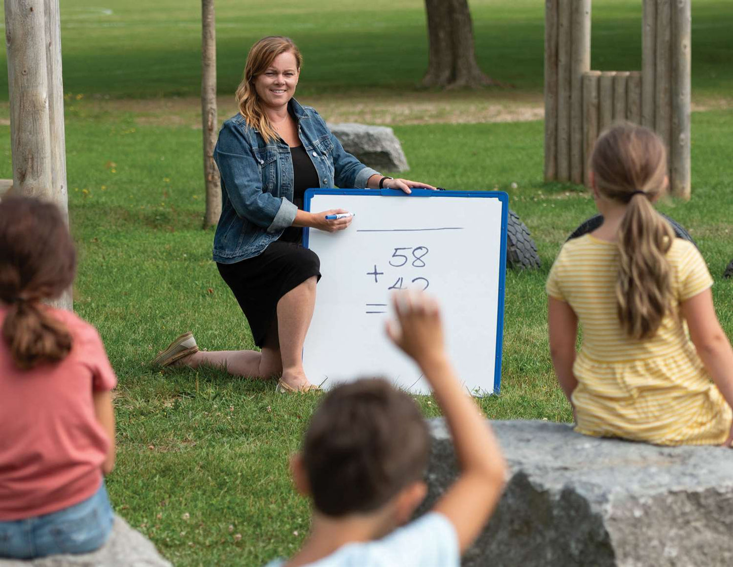 2-in-1 Royal Teaching Easel with Portable Whiteboard