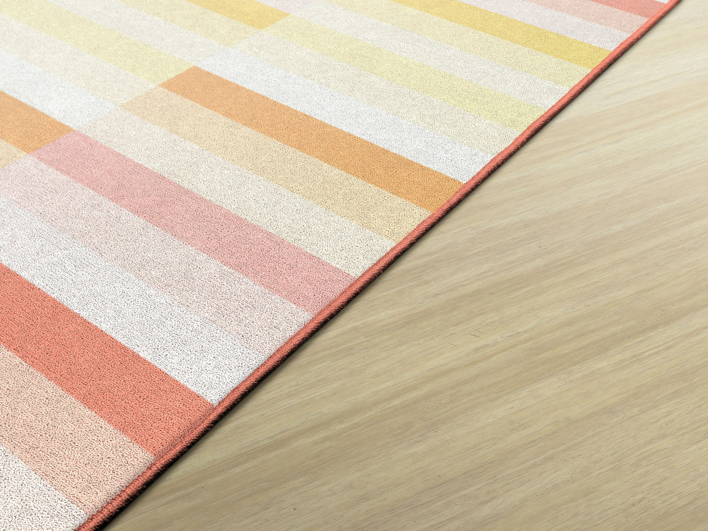 Simply Safari Sunset Contemporary Stripes Rug By Schoolgirl Style